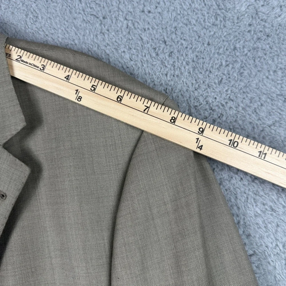 Loro Piana Daniel Cremieux Suit Men 46R 36x29 Brown Wool 3-Button Pleated Cuffed